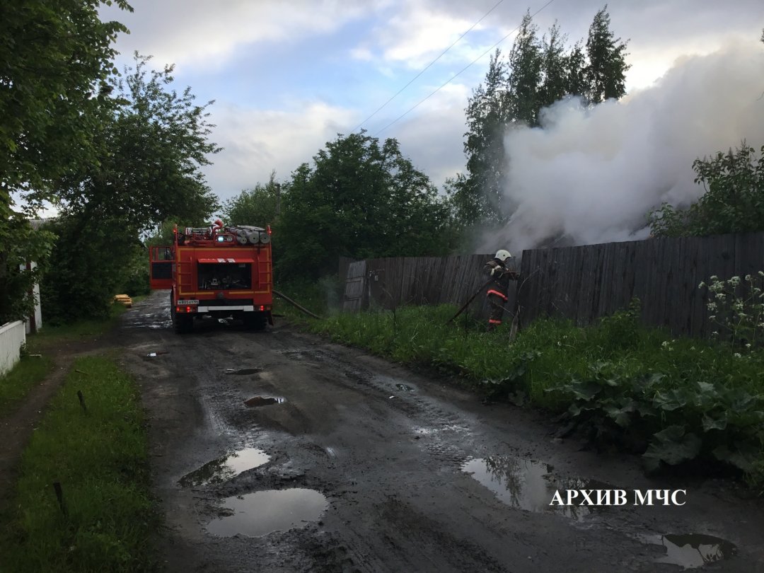 Пожар в Вохомском районе