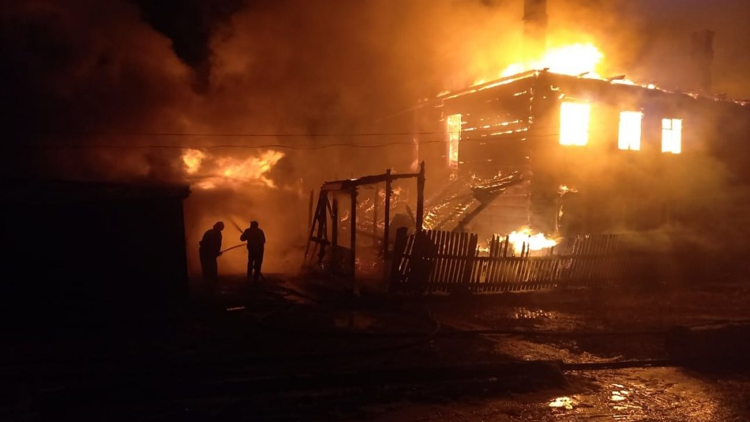 Пожар в Вохомском районе, Бельковское с\п, с. Согра локализован